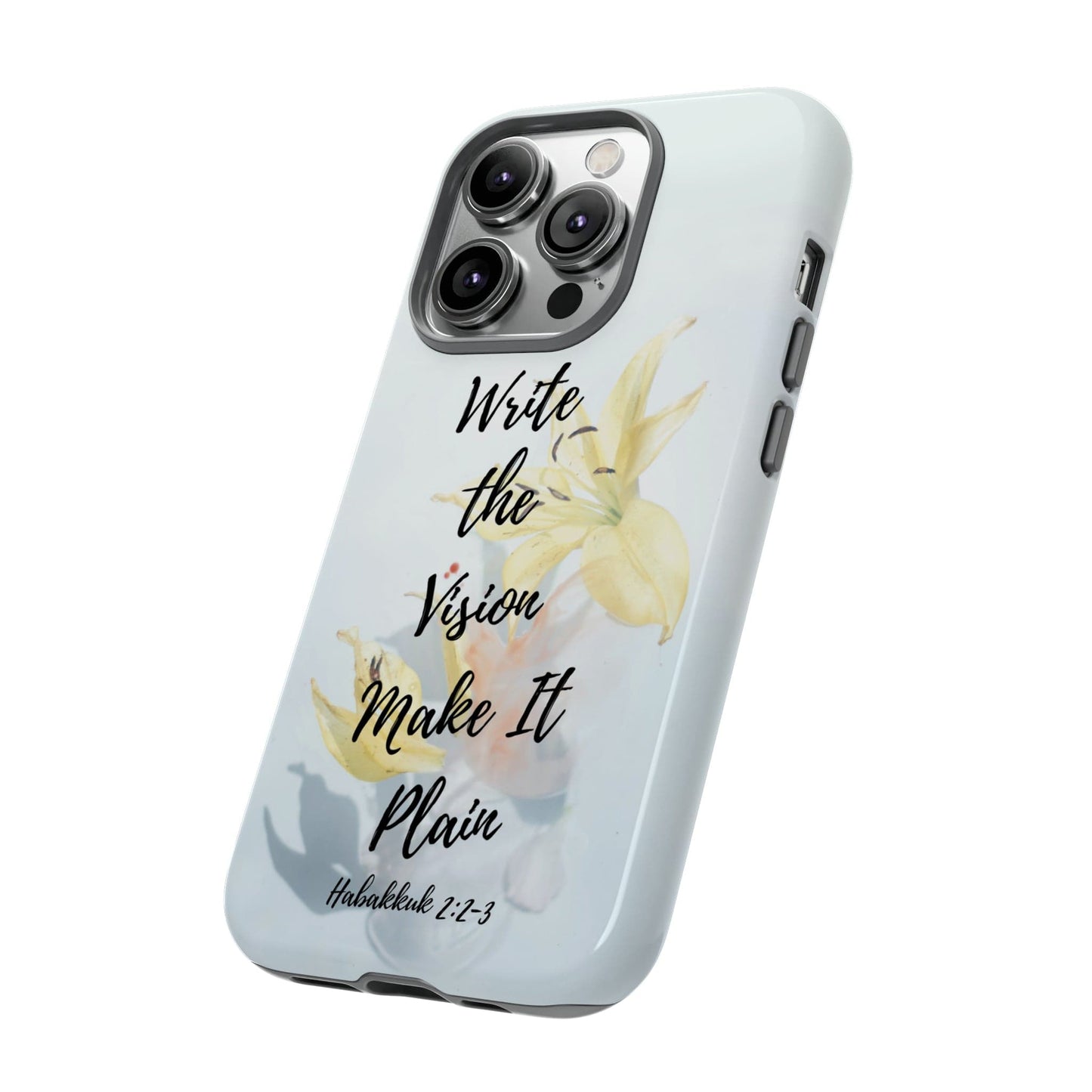 Printify Phone Case Write the Vision Christian Phone Case