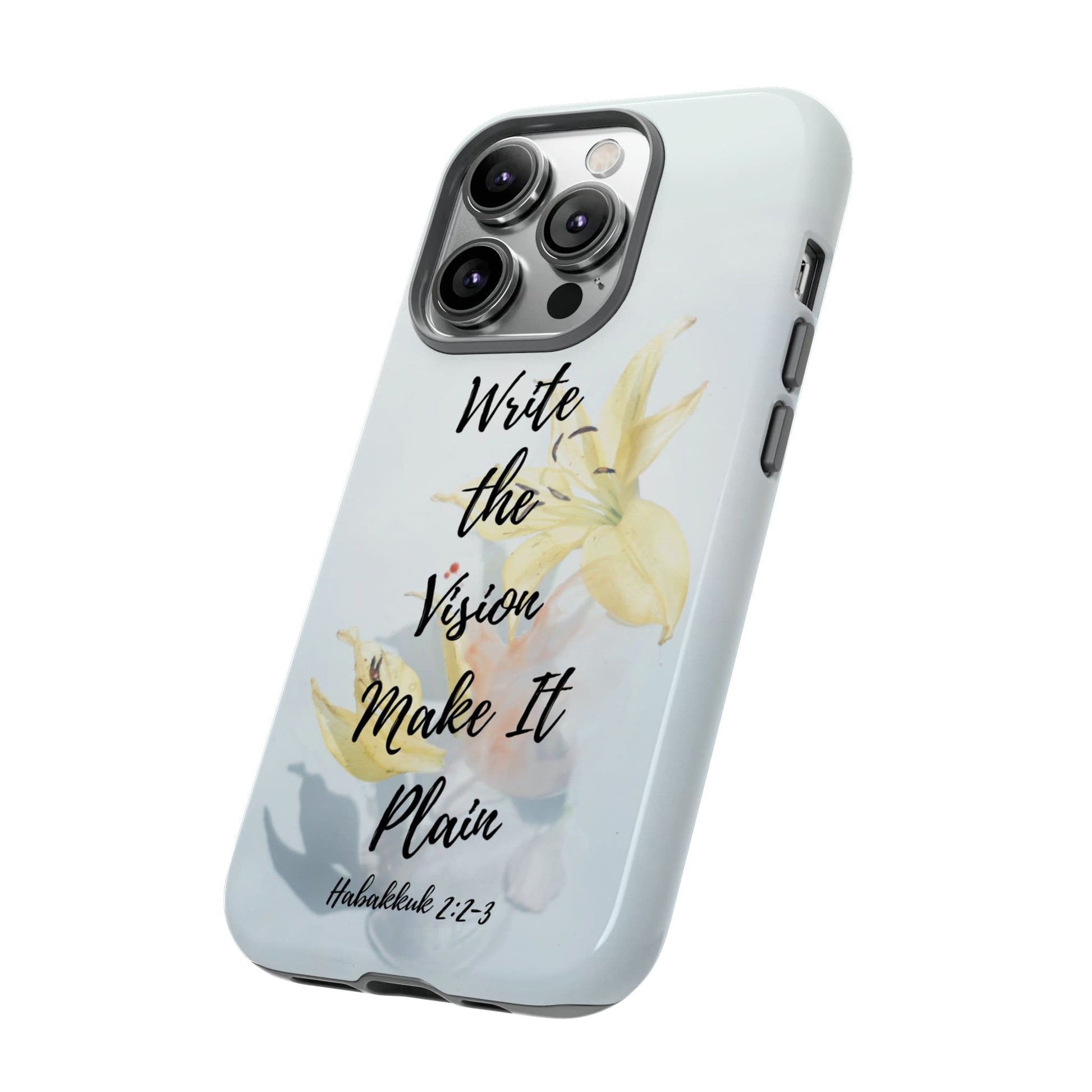 Printify Phone Case Write the Vision Christian Phone Case