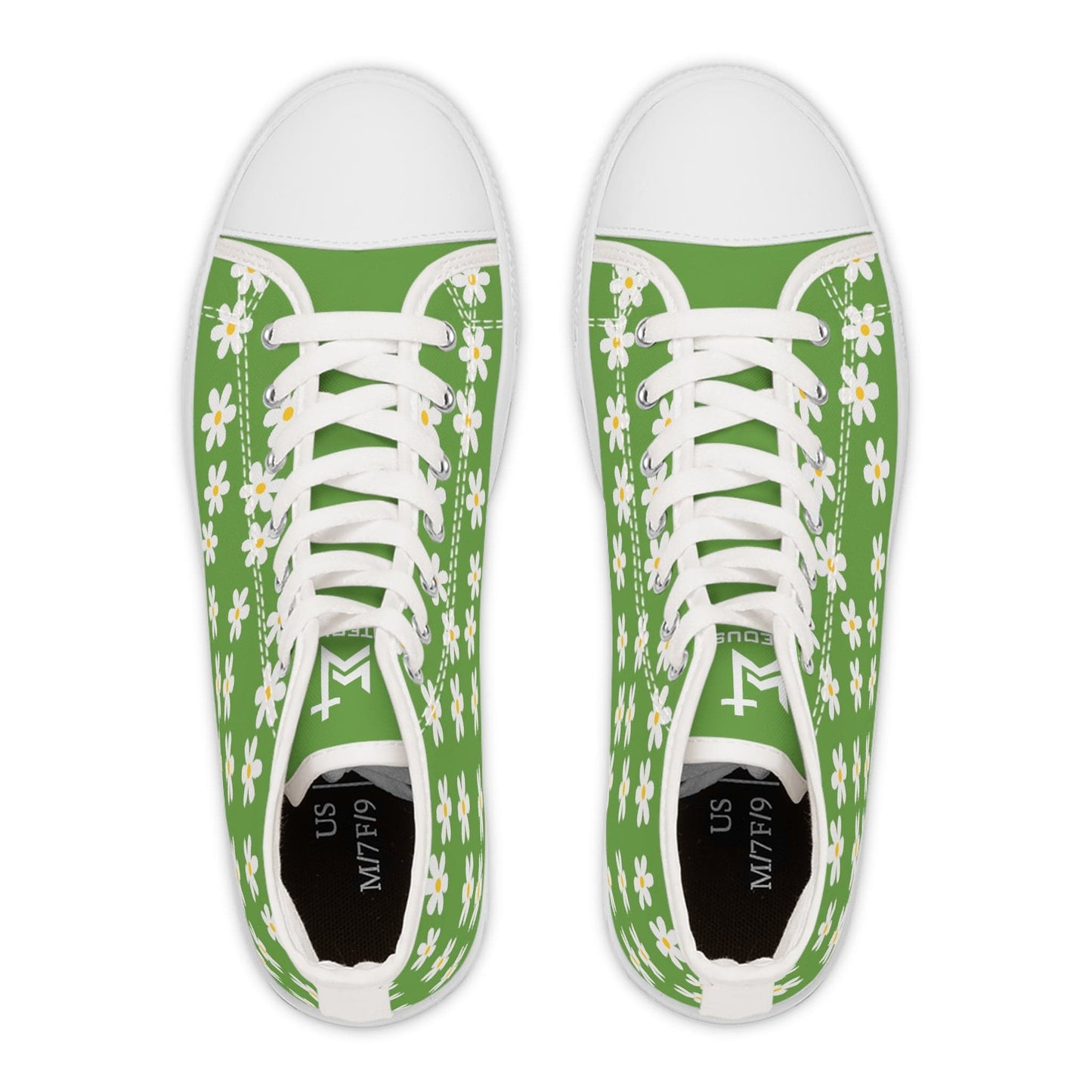 Printify Shoes Daisies Christian Womens High Top Sneakers