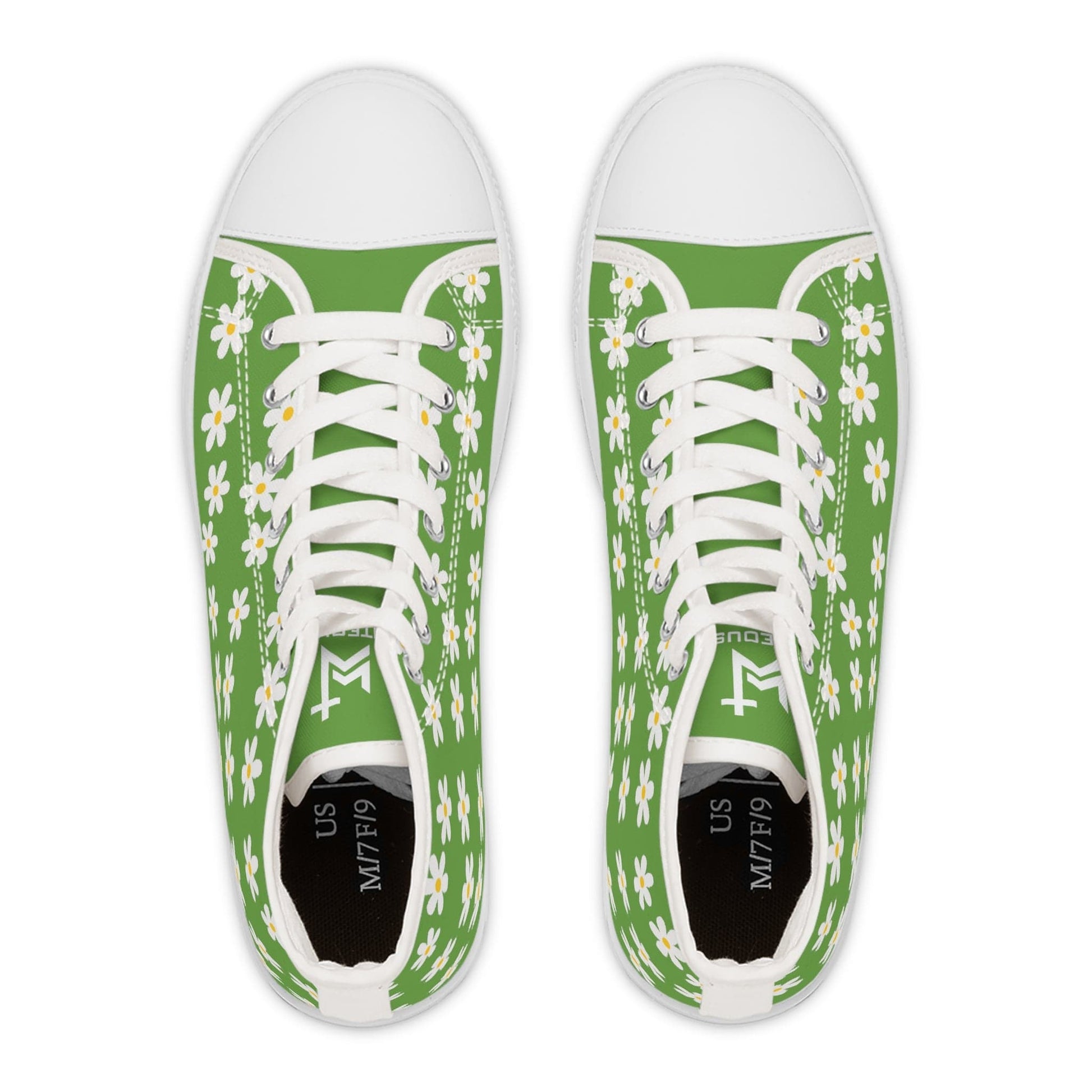 Printify Shoes Daisies Christian Womens High Top Sneakers