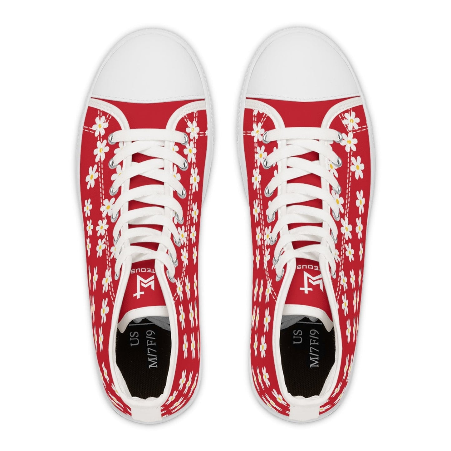 Printify Shoes Daisies Christian Womens High Top Sneakers
