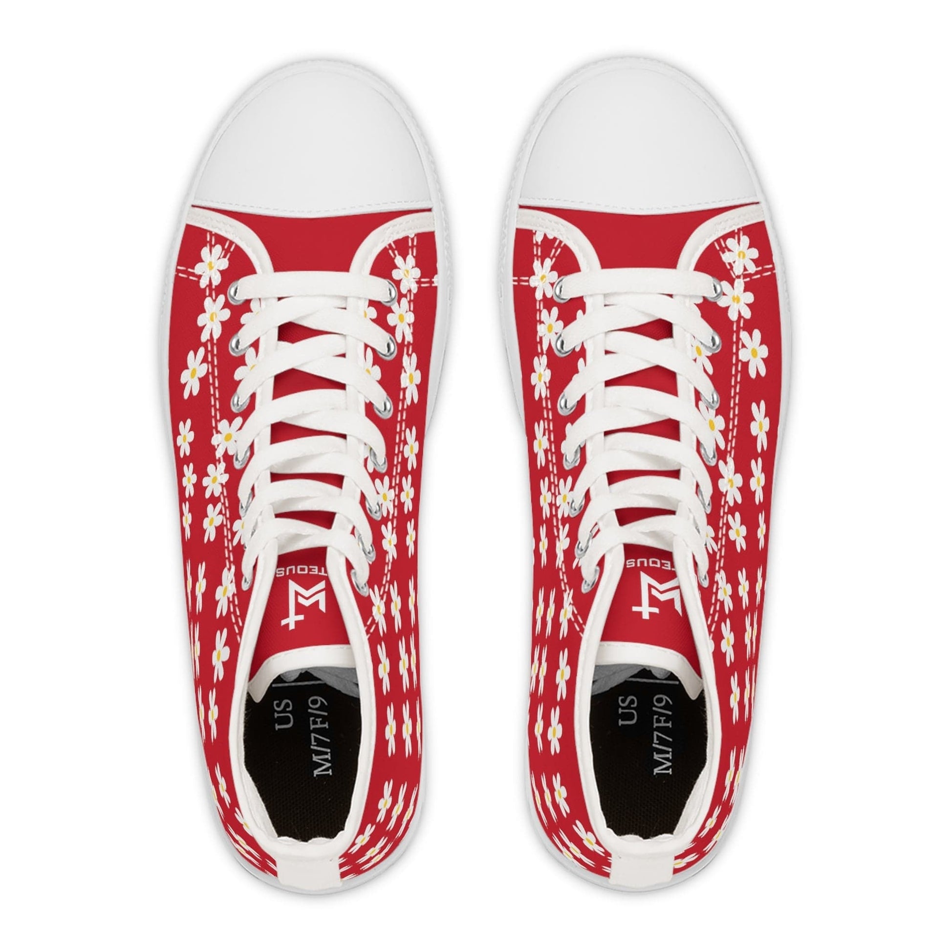 Printify Shoes Daisies Christian Womens High Top Sneakers