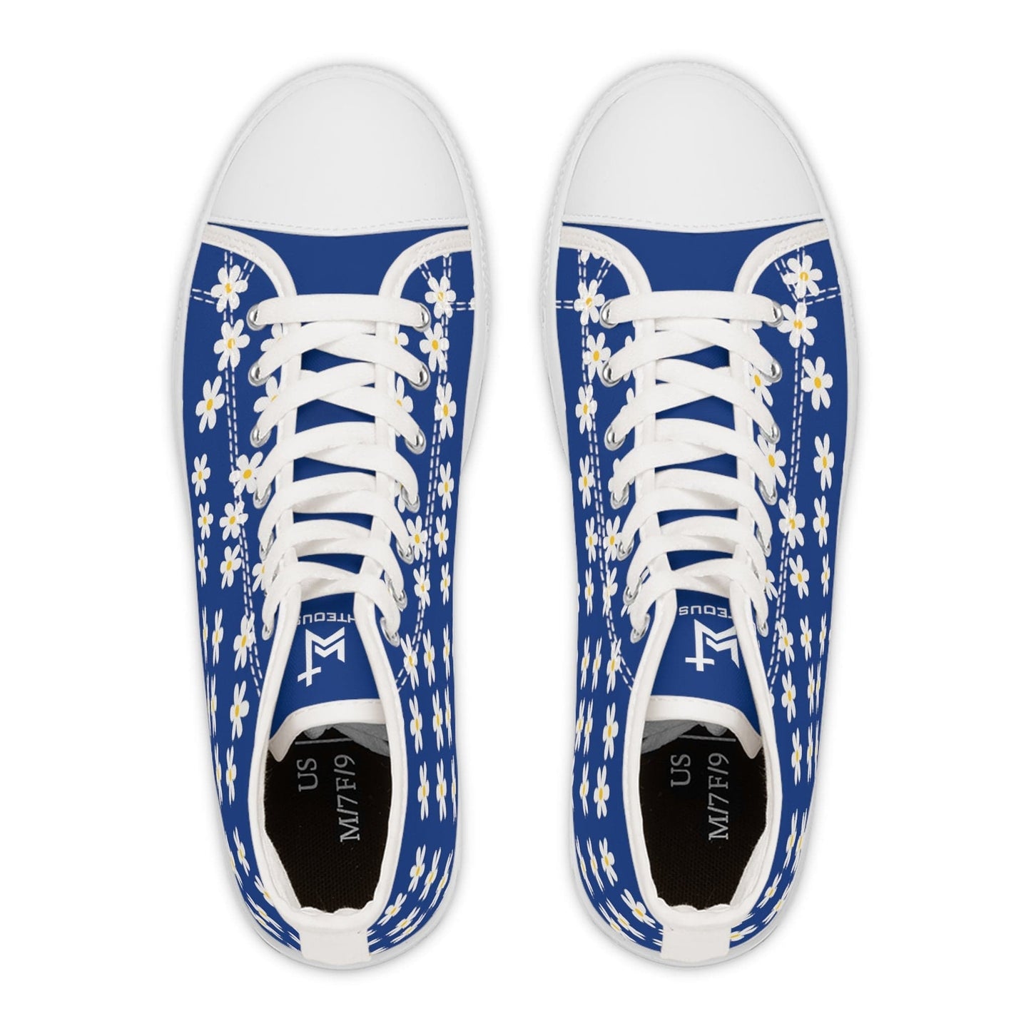 Printify Shoes Daisies Christian Womens High Top Sneakers