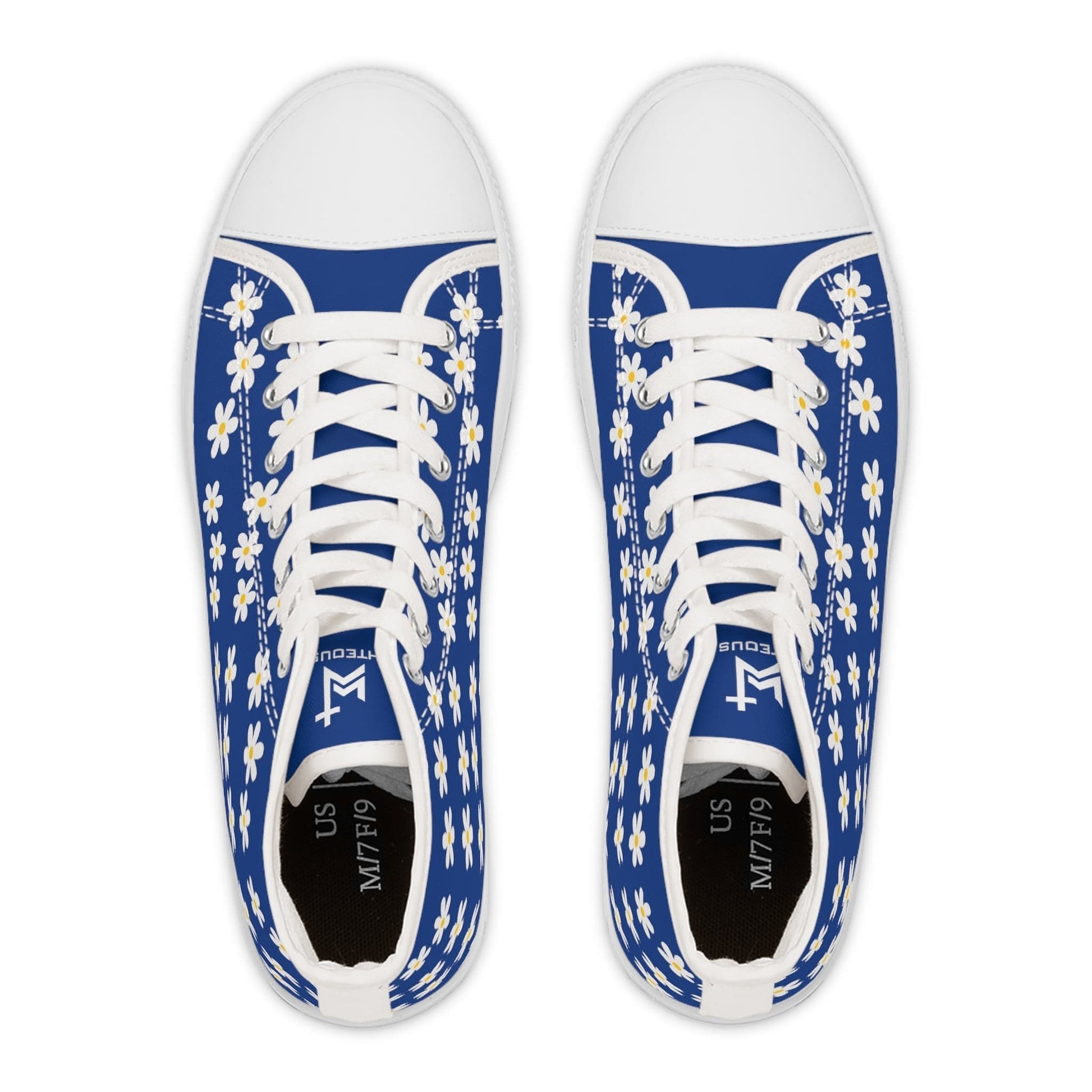Printify Shoes Daisies Christian Womens High Top Sneakers