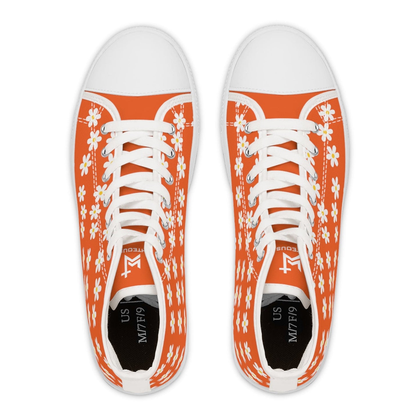 Printify Shoes Daisies Christian Womens High Top Sneakers