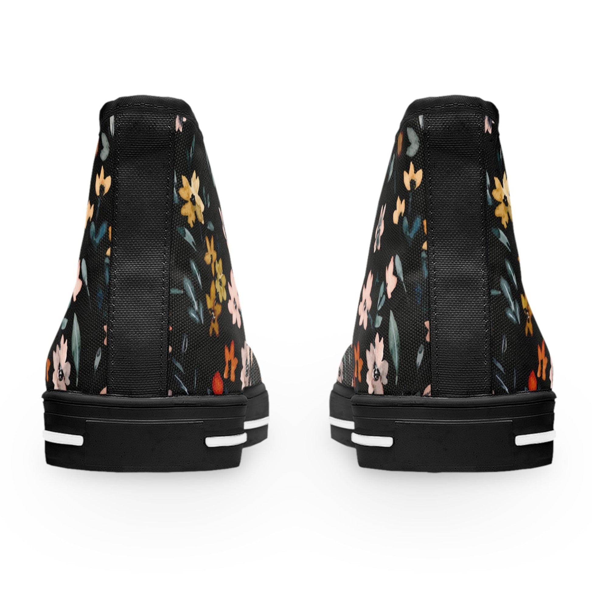 Printify Shoes Do Not Worry Floral Women's High Top Sneakers