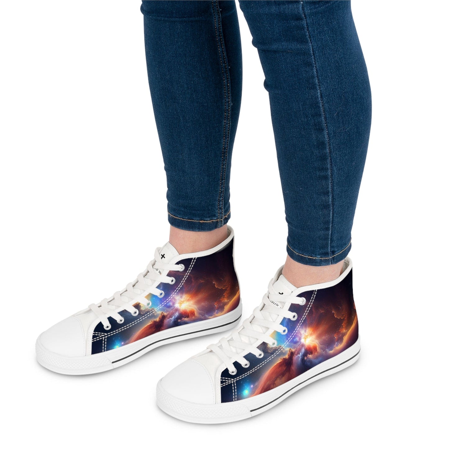 Printify Shoes In the Beginning High Top Sneakers