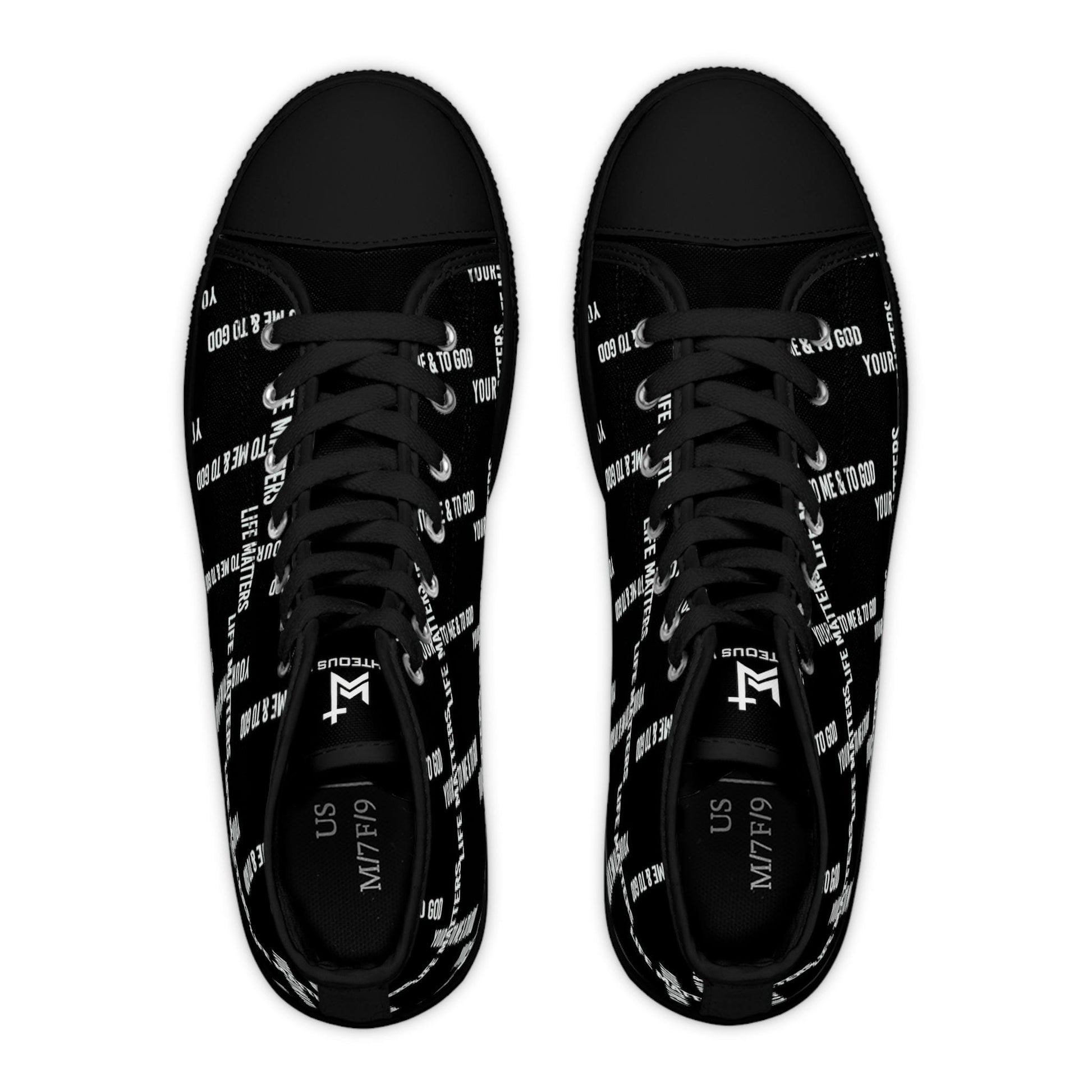 Printify Shoes Your Life Matters High Top Women's Sneakers