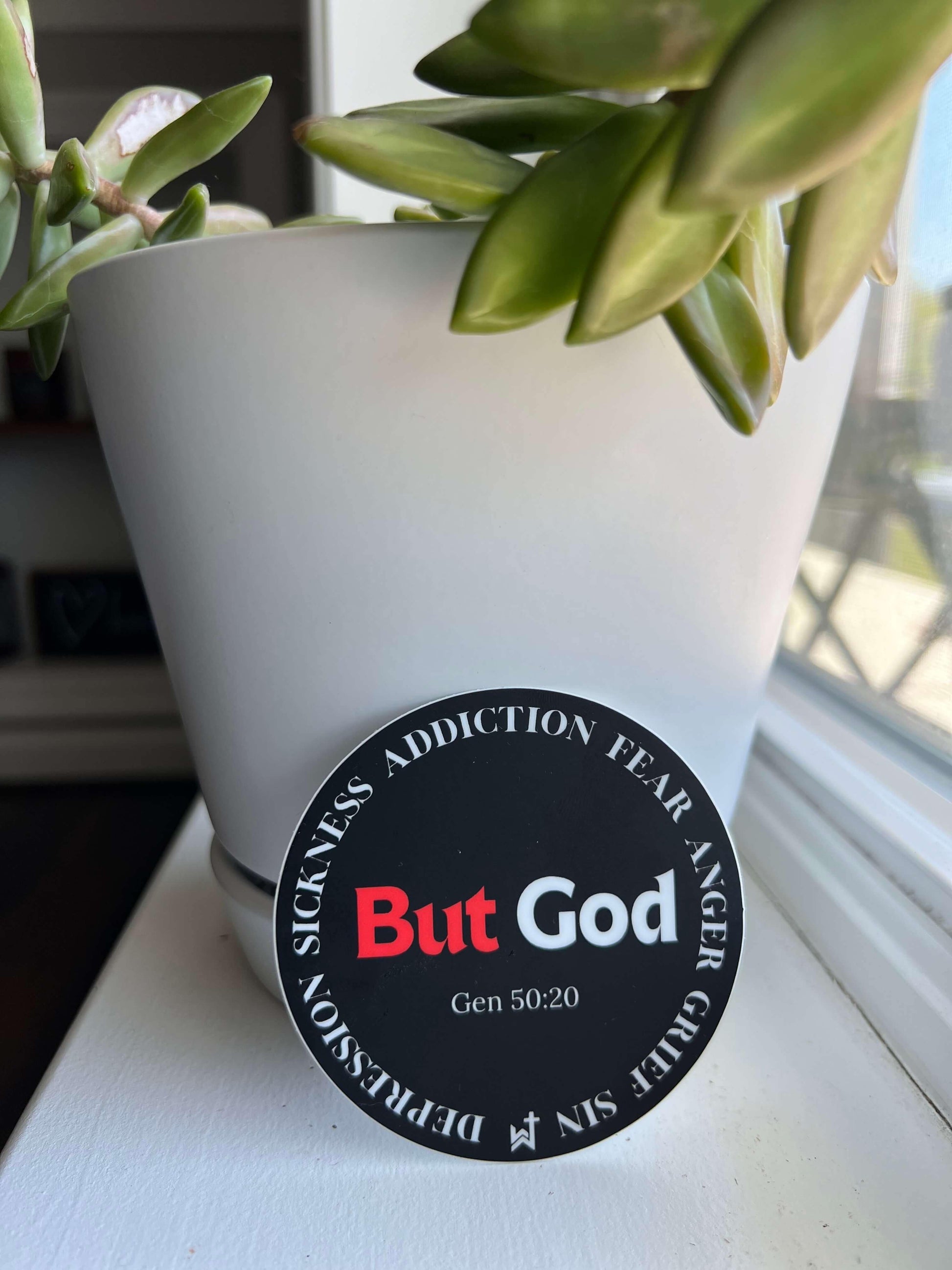 Wrighteous Wear Decorative Stickers But God Christian Sticker