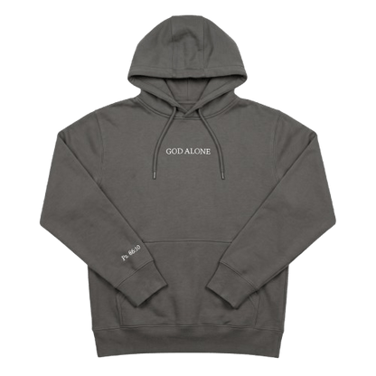Wrighteous Wear Hoodie God Alone - Embroidered Christian hoodie