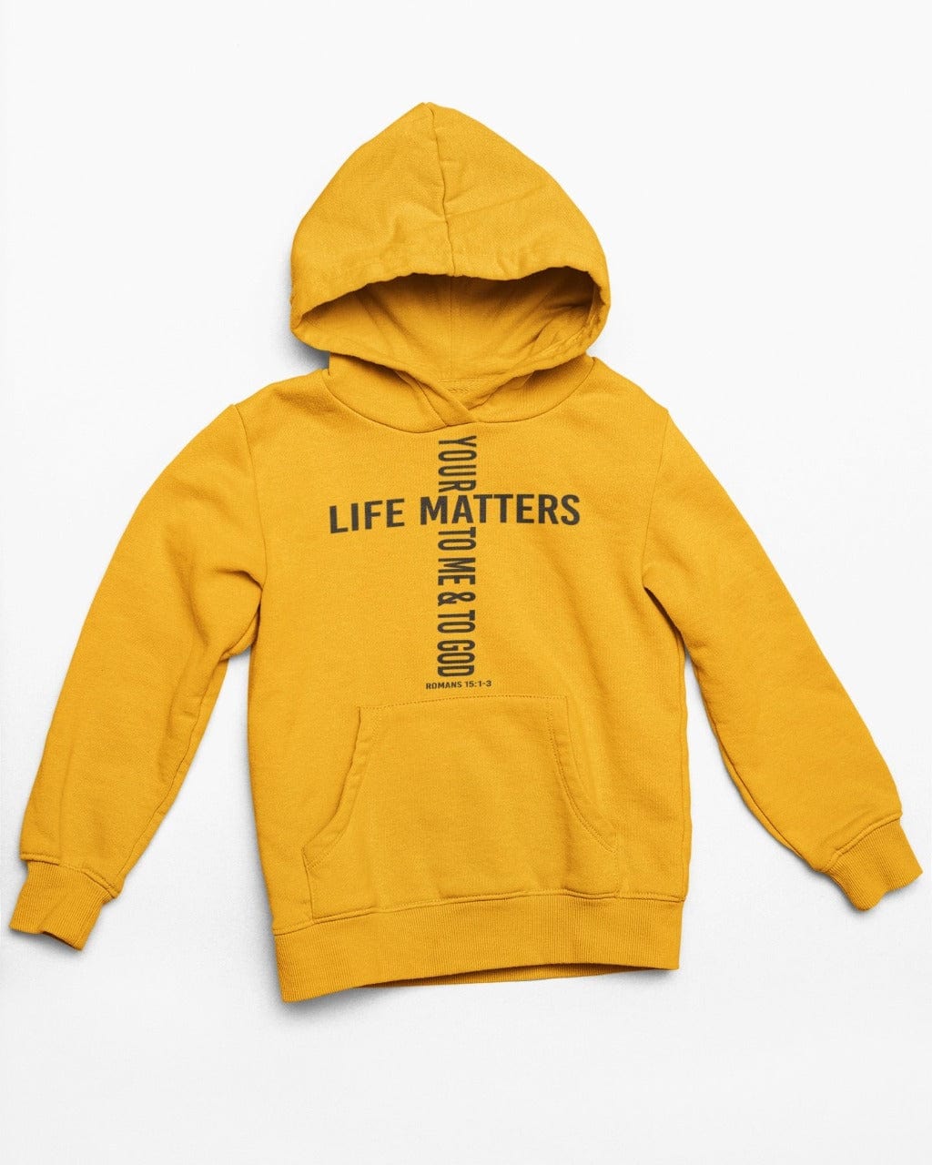 Wrighteous Wear Hoodie Gold / M Your Life Matters Unisex Christian Hoodie