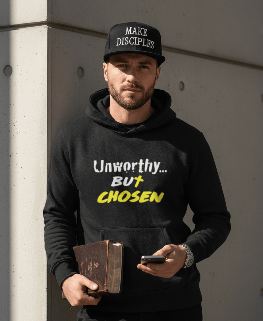 Wrighteous Wear Hoodie Unworthy But Chosen Unisex Christian Hoodie