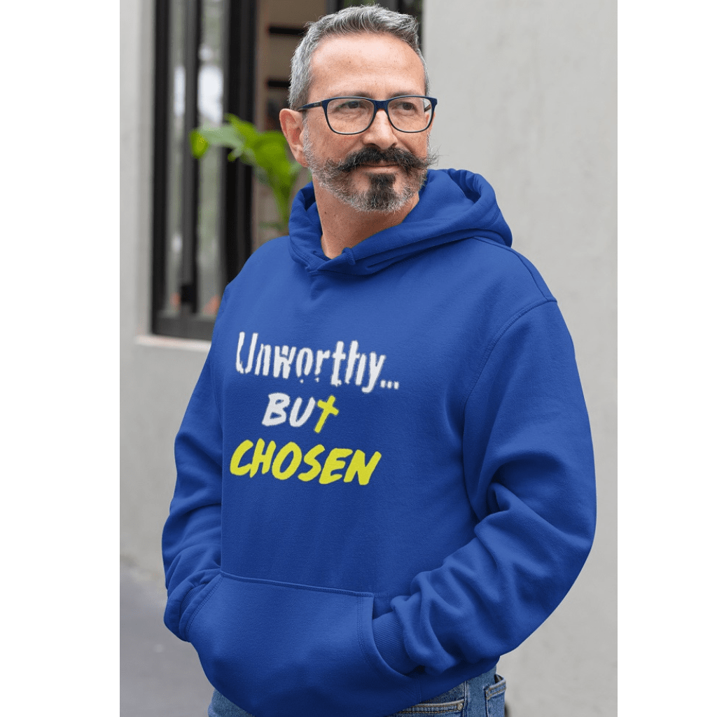 Wrighteous Wear Hoodie Unworthy But Chosen Unisex Christian Hoodie
