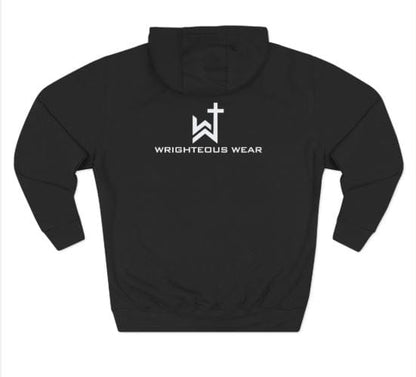 Wrighteous Wear Hoodie Your Life Matters Premium Black and White Christian hoodie
