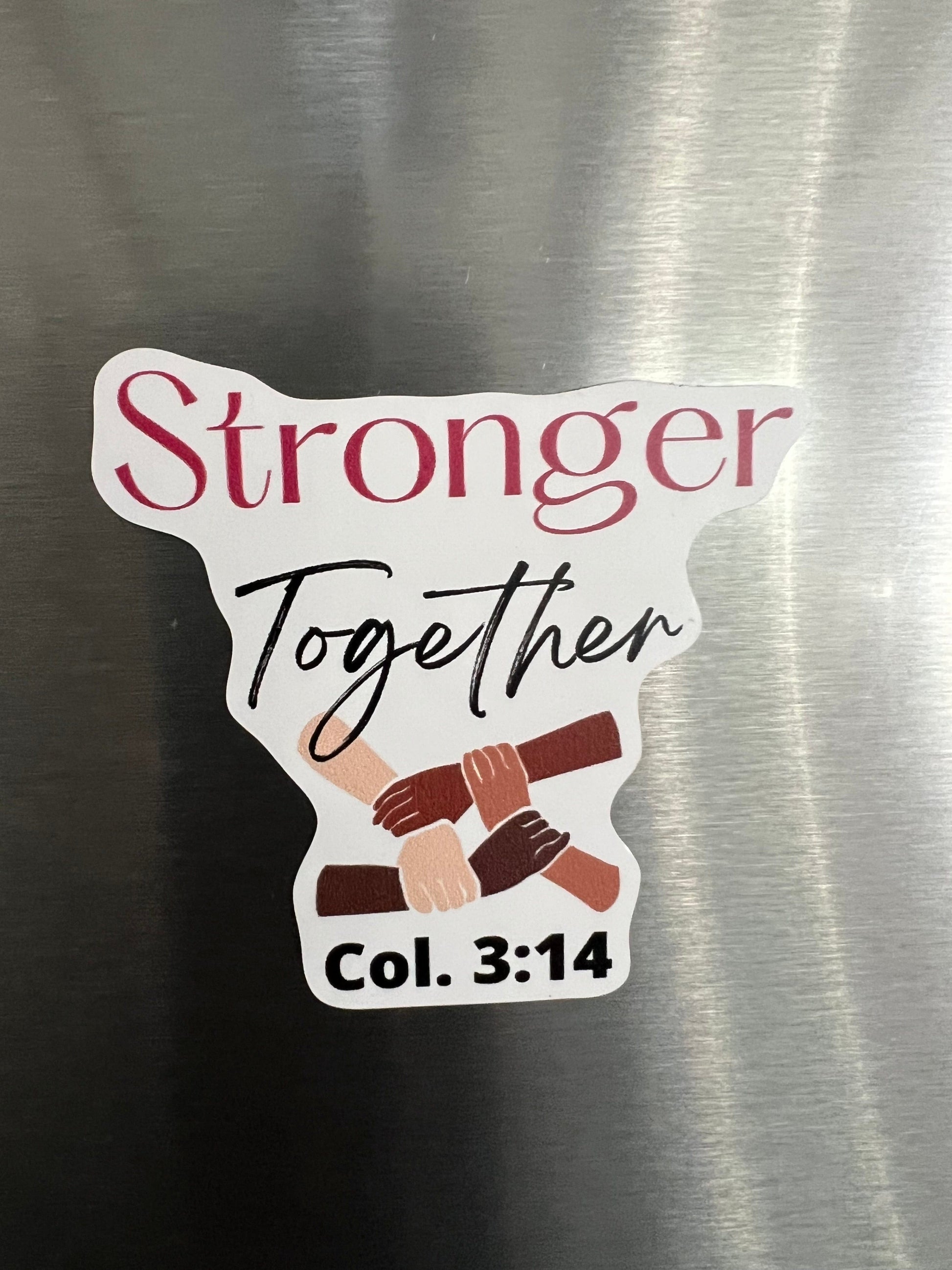 Wrighteous Wear Magnets Stronger Together Christian Magnet