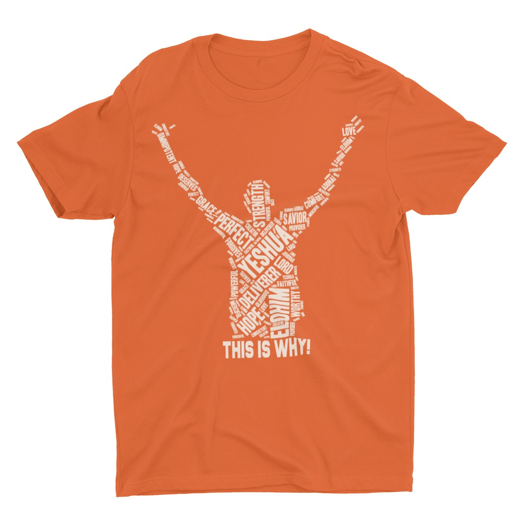 Wrighteous Wear S / Orange This Is Why Christian T-Shirt