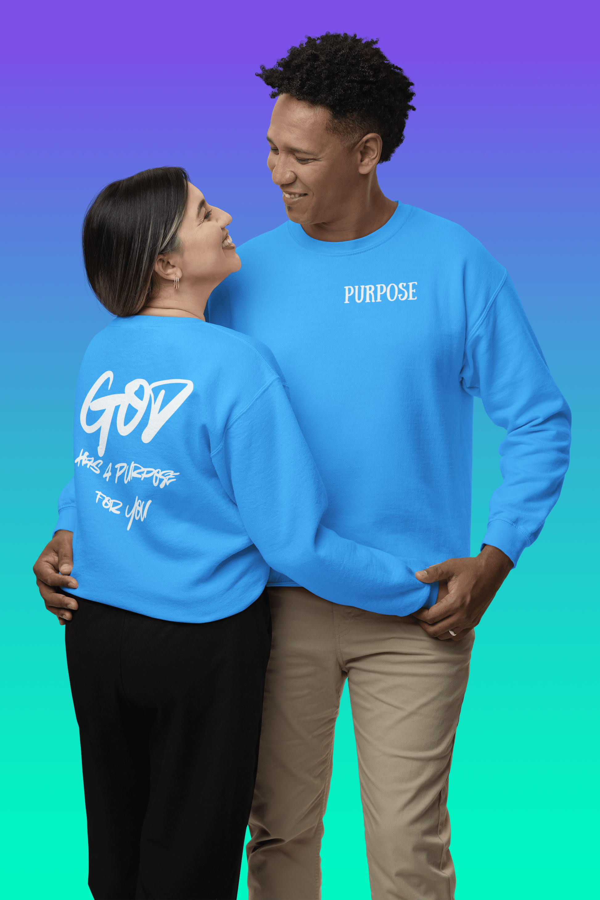 Wrighteous Wear Sweatshirt God Has a Purpose Christian Sweatshirt