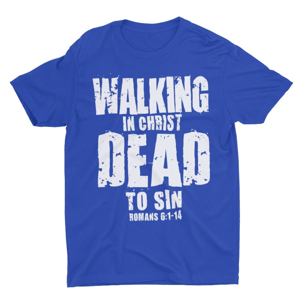 Wrighteous Wear T-Shirt S / Blue Walking Dead to Sin Unisex Christian T-shirt