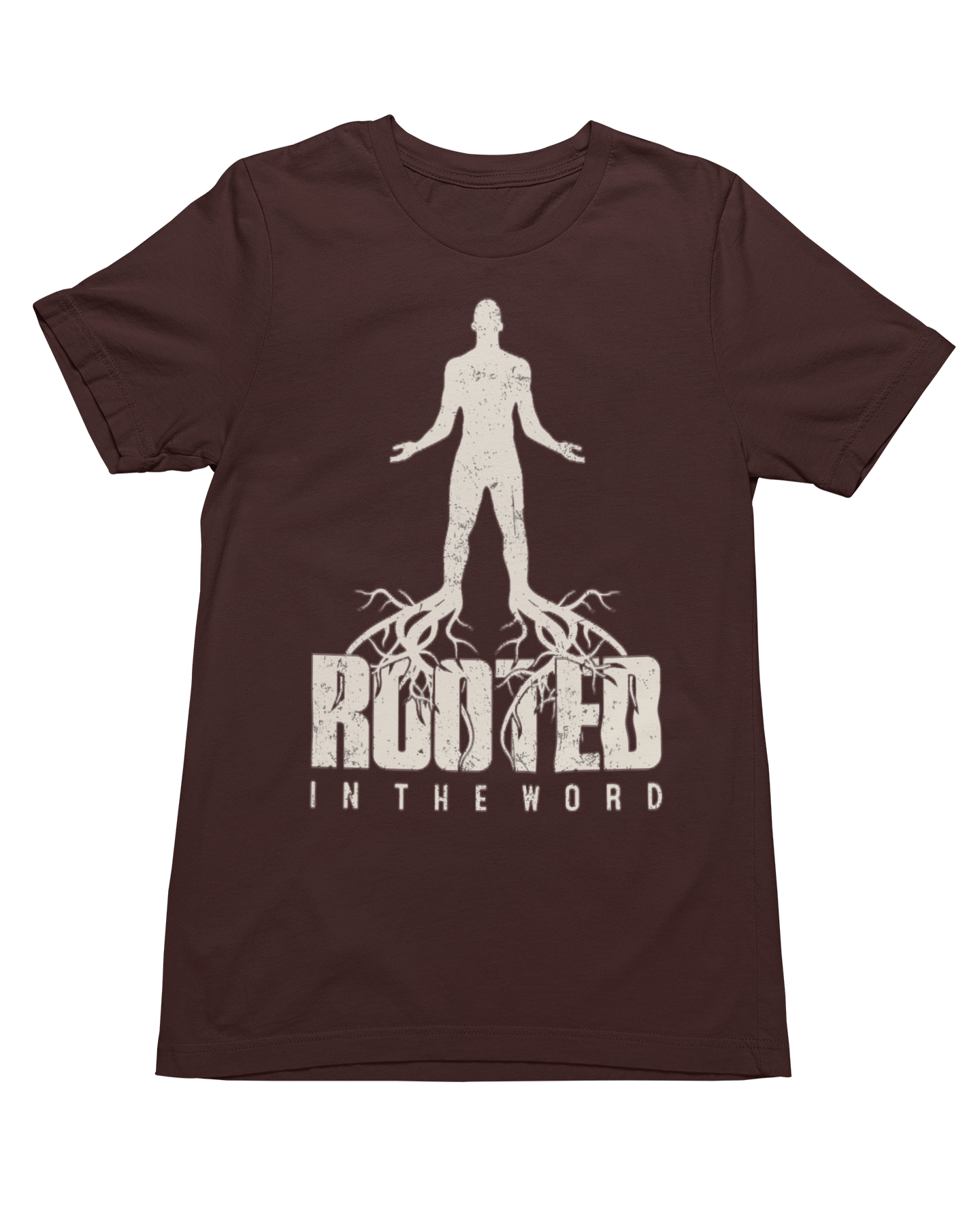 Wrighteous Wear T-Shirt S / Dark chocolate Rooted in the Word Unisex Christian Tee