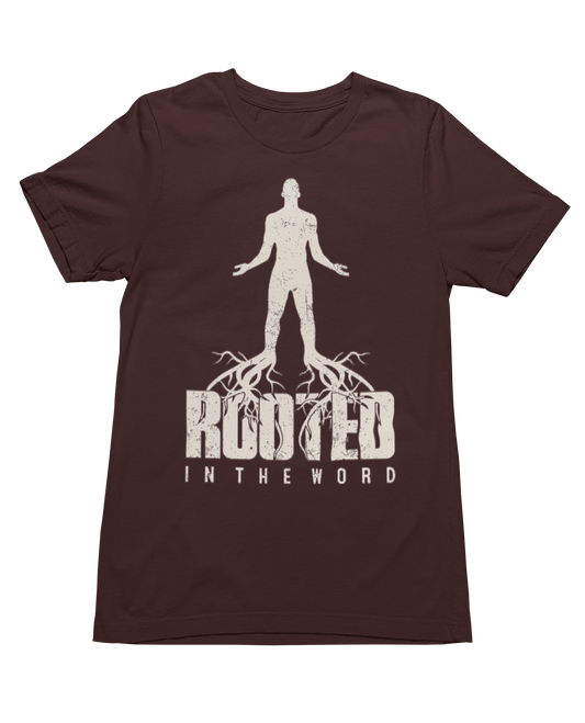 Wrighteous Wear T-Shirt S / Dark chocolate Rooted in the Word Unisex Christian Tee