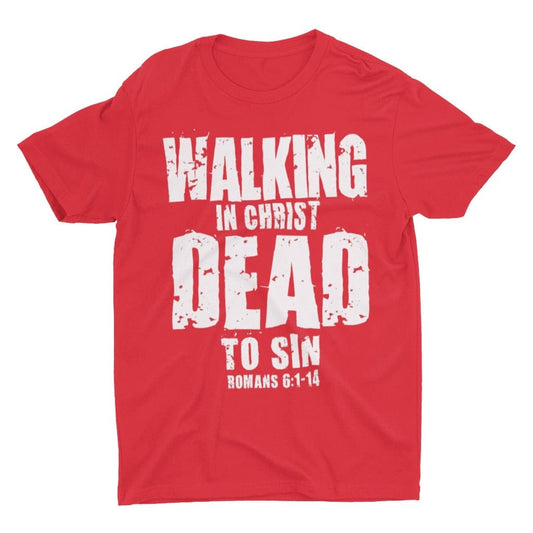 Wrighteous Wear T-Shirt S / Red Walking Dead to Sin Unisex Christian T-shirt