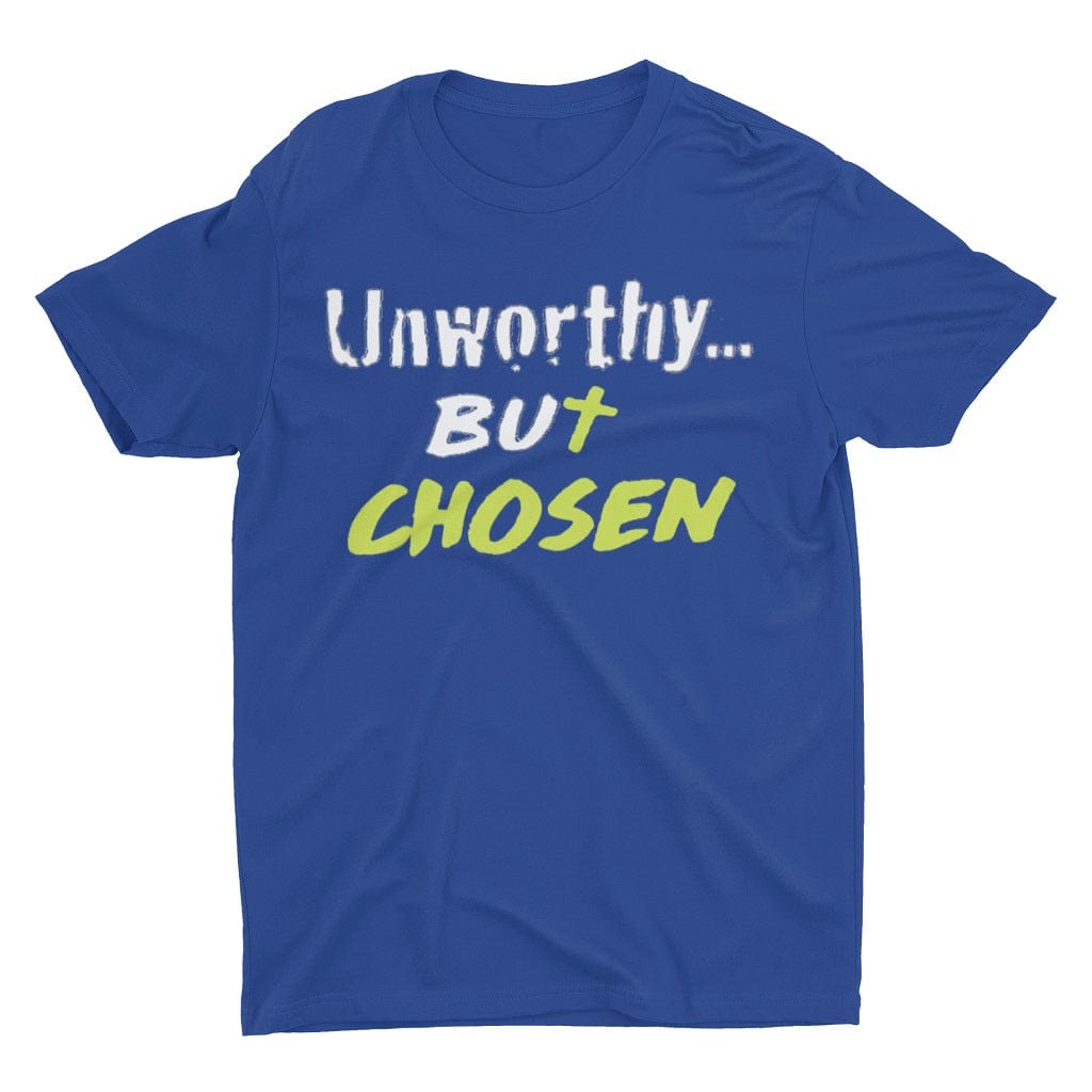 Wrighteous Wear T-Shirt 3XL / True Royal Unworthy but Chosen Unisex Christian T-Shirt