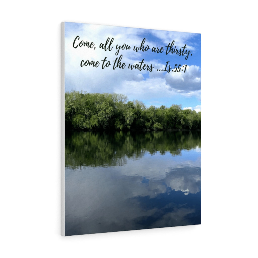 Come to the Water Christian Canvas 24″ × 30″ / Premium Gallery Wraps (1.25″)