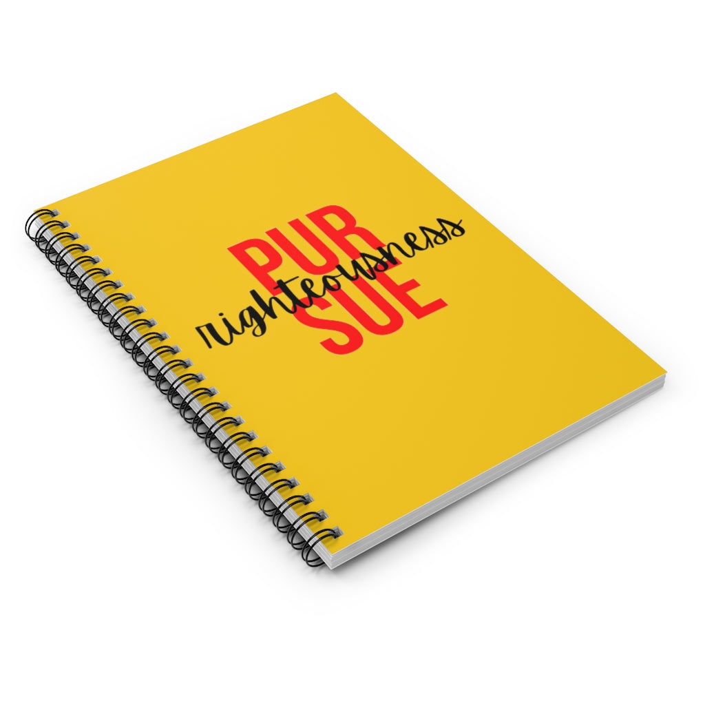 Pursue Righteousness Christian Notebook