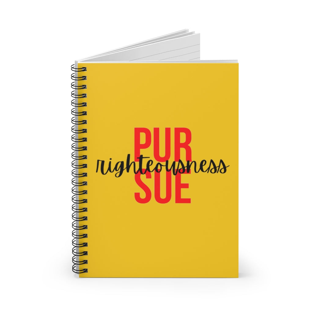 Pursue Righteousness Christian Notebook