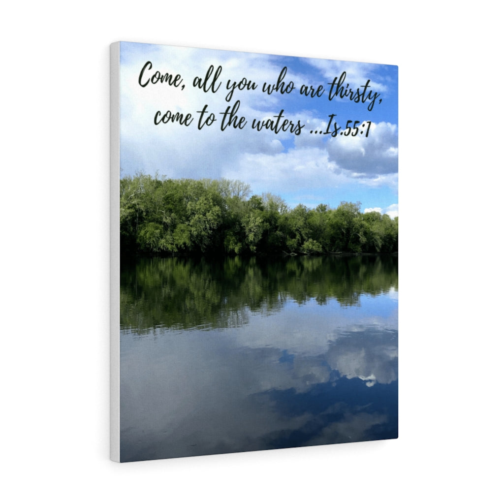Come to the Water Christian Canvas 20″ × 24″ / Premium Gallery Wraps (1.25″)