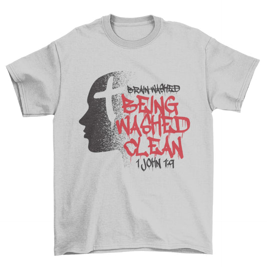 Not Brainwashed Unisex Christian T-Shirt M / Silver