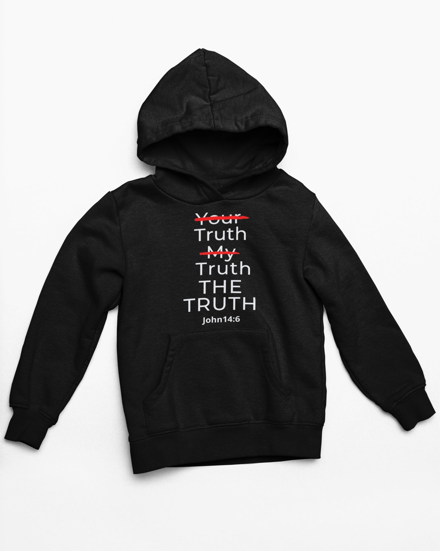 The Truth Unisex Christian Hoodie Black / S