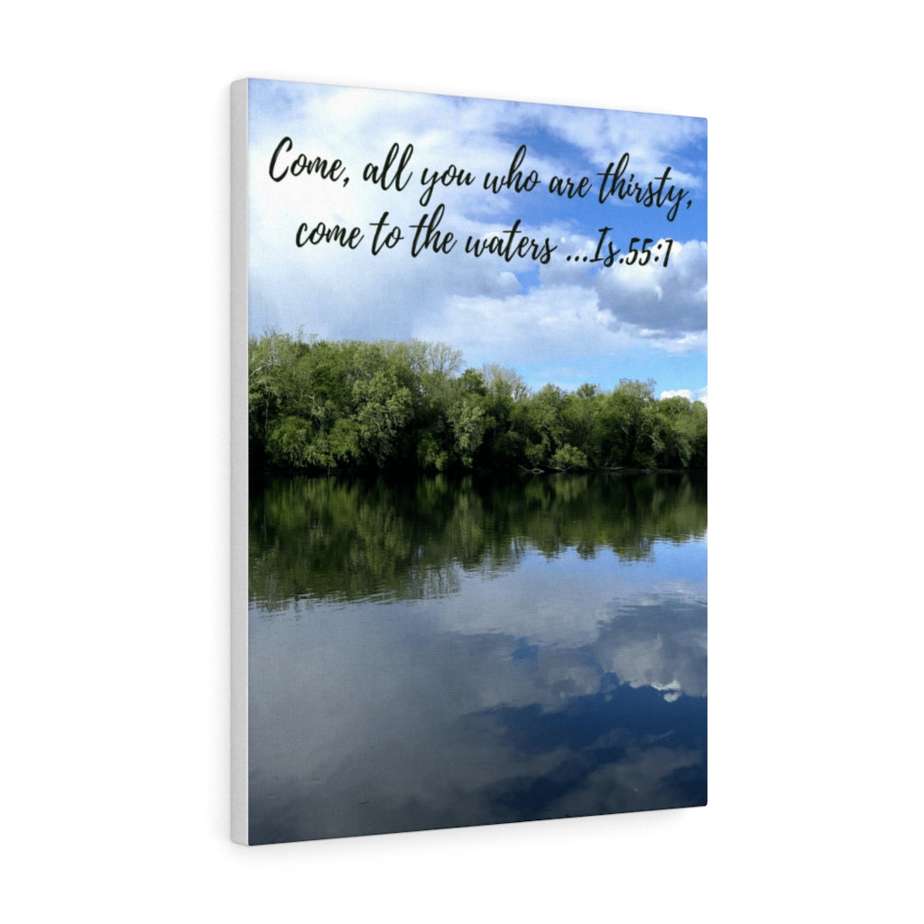 Come to the Water Christian Canvas 18″ × 24″ / Premium Gallery Wraps (1.25″)