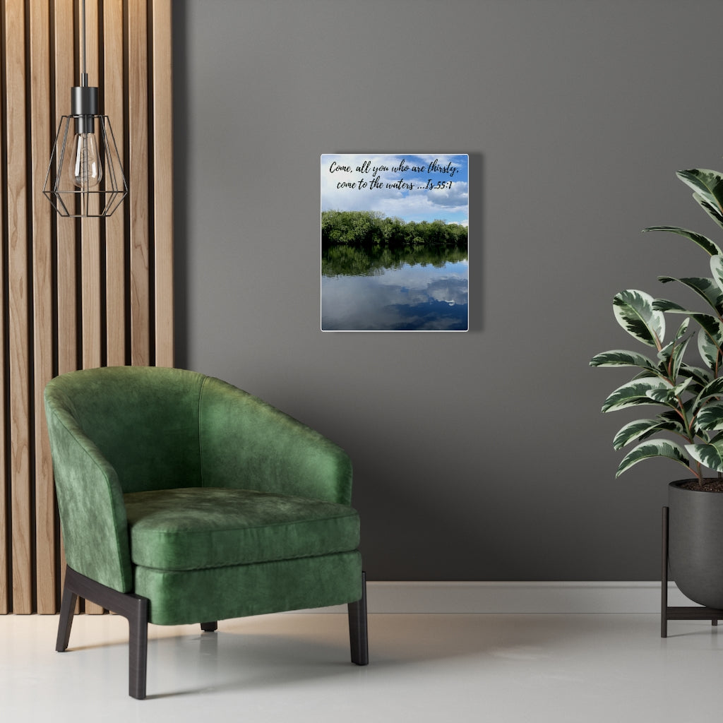 Printify Canvas Come to the Water Christian Canvas