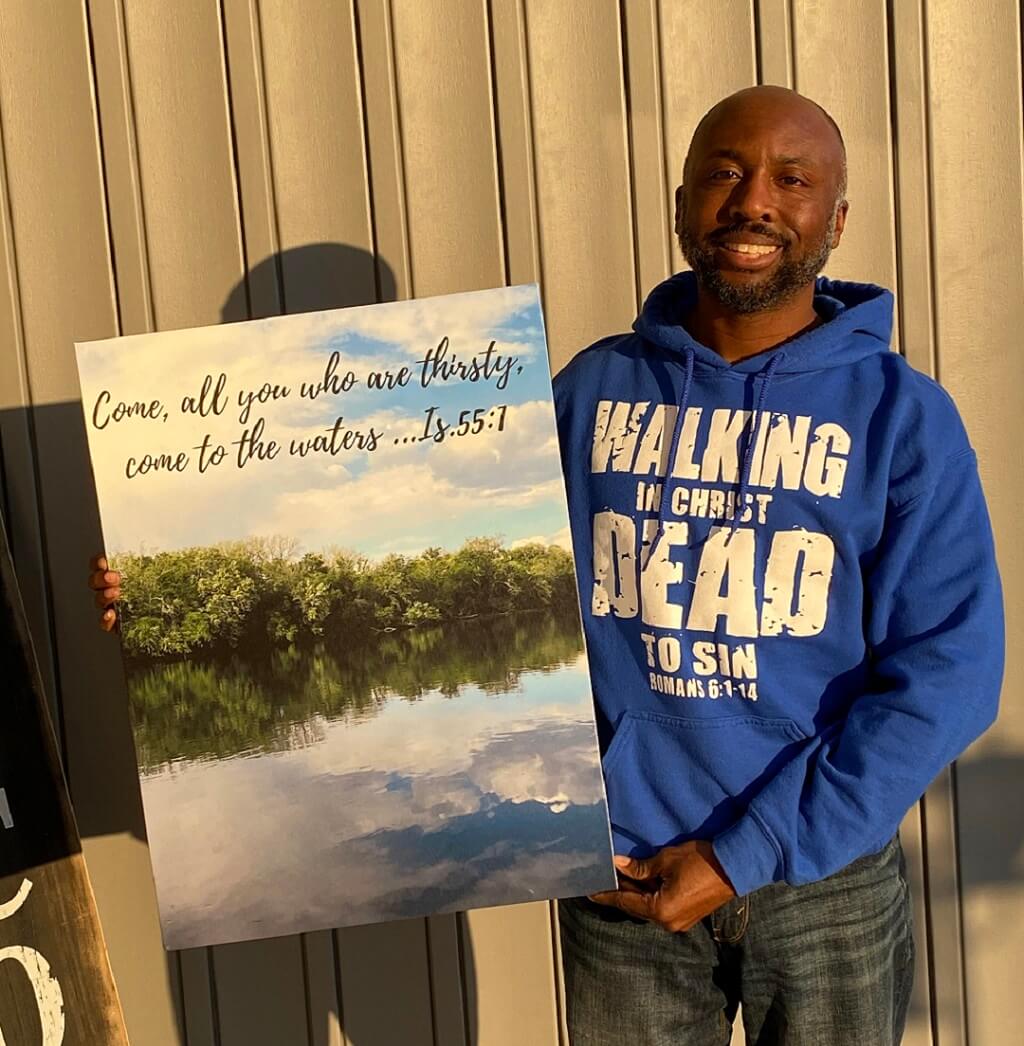 Printify Canvas Come to the Water Christian Canvas