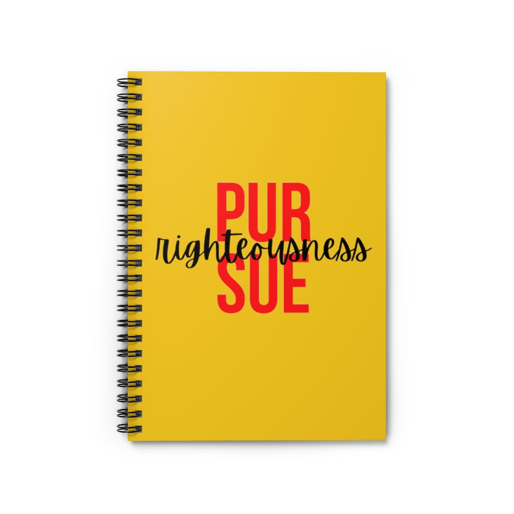 Printify Paper products One Size Pursue Righteousness Christian Notebook