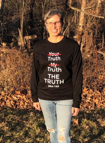 Wrighteous Wear T-Shirt Black / M The Truth Unisex Christian Long Sleeve T-Shirt